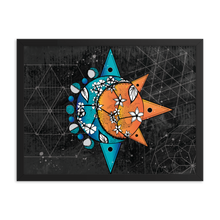 Load image into Gallery viewer, Sun &amp; Moon Cosmic Collage - Framed poster
