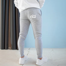 Load image into Gallery viewer, Dude Chill - White Letters - Premium Fleece Joggers
