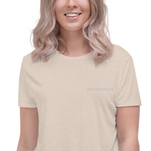 Load image into Gallery viewer, RADVENTURE - Crop Top Tee - White Embroidery
